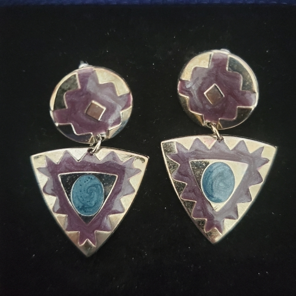 Silver and‎ Turquoise Earrings